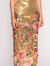 Shimmer Midi Dress - Gold Multi