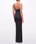 Sleeveless Beaded Stretch Charmeuse Column Gown