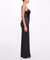 Sleeveless Beaded Stretch Charmeuse Column Gown