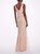 Sleeveless V-neck Glitter Gown