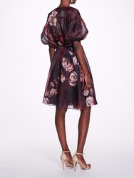 Soft Organza Wrap Dress - Sienna Multi