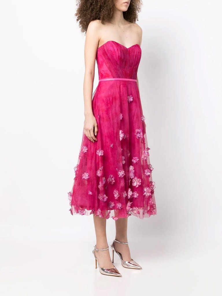 Marchesa notte hotsell fuchsia dress