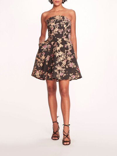 Marchesa Notte Strapless Gilded Mini Dress product
