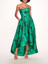 Strapless Marigold Gown - Emerald Combo - Emerald Combo