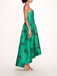 Strapless Marigold Gown - Emerald Combo