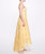 Strapless Organza Gown - Lemon