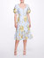 Sweetheart Neckline Floral Print Fitted Midi Dress - Dusty Blue - Dusty Blue