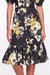 Sweetheart Neckline Floral Print Fitted Midi Dress