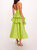 Taffeta Tiered Midi Dress - Spring Green