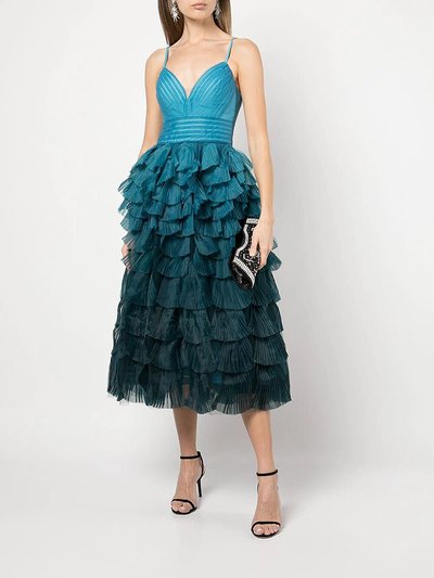 Marchesa Notte Tiered Ruffle Gown product