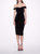 Velvet Cocktail Dress - Black - Black