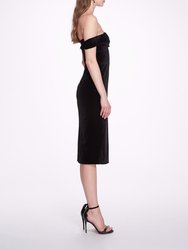 Velvet Cocktail Dress - Black