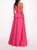 Peplum Taffeta Gown - Pink