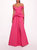 Peplum Taffeta Gown - Pink - Pink