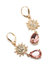 Pink Starburst Drop Earring