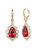 Poised Drop Earring - Red