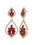 Poised Large Drop Earring - Red