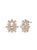 Poised Rose Button Earring - Rose Gold