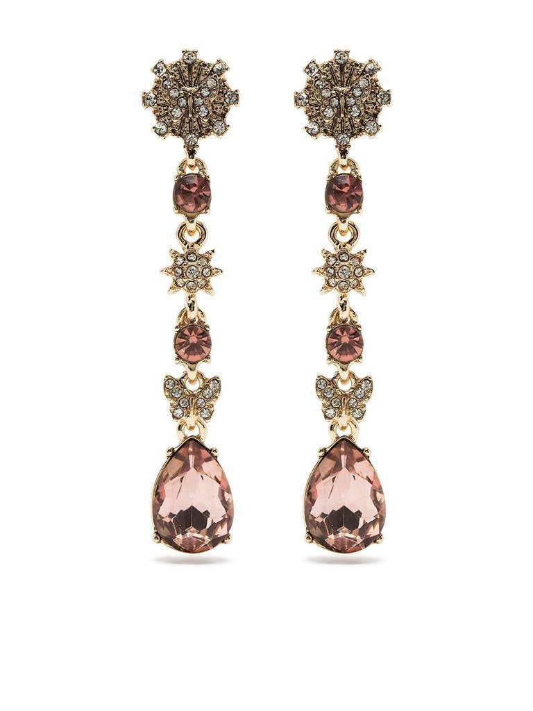 Raring To Go Orbital Filigree Drop Earring - Gold