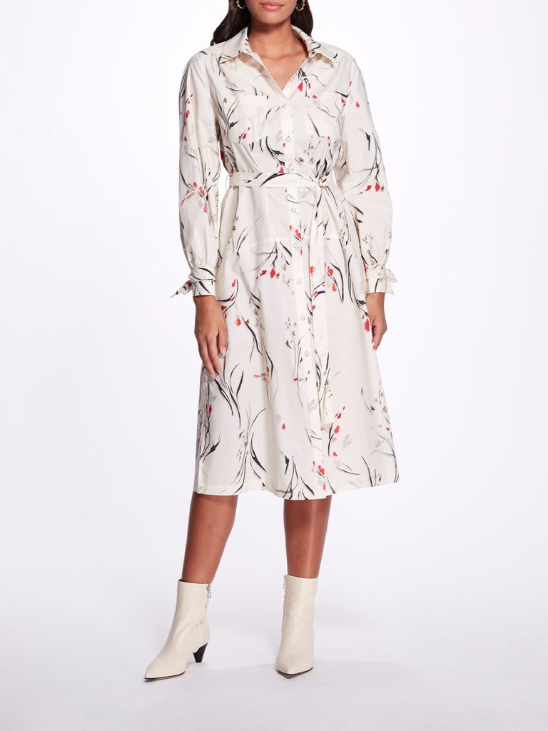 Ambetta Dress - Ivory Multi - Ivory Multi