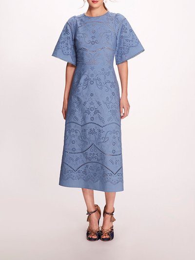 Marchesa Rosa Dhalia Midi Dress - Blue product