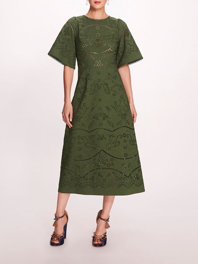 Marchesa Rosa Dhalia Midi Dress - Green product