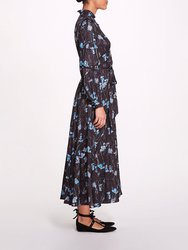 Fiorella Shirtdress - Black Blue
