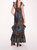 Flying Cheetah Maxi Dress - Blue Multi