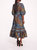 Flying Cheetah Tiered Midi Dress - Blue Multi