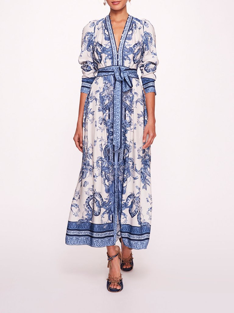 Ivy Maxi Dress - Blue Multi