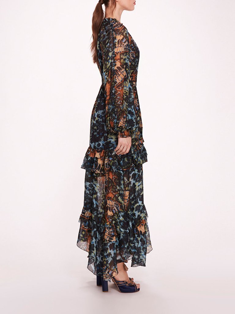 Monarch Maxi Dress - Blue Multi