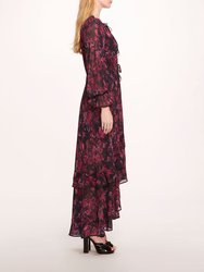 Pom Maxi Dress - Magenta