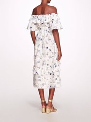 Rosie Dress - Ivory Navy