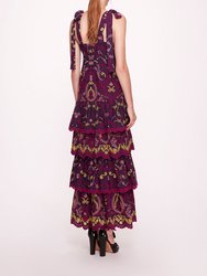 Santal Dress - Purple Multi