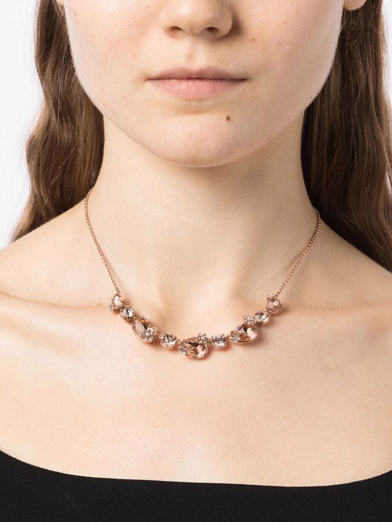 Rose Gold Stone Necklace