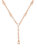 Rose Gold Y Necklace