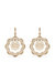 Whirl Around Orbital Filigree Drop Earring - Gold