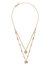 Wonder Wings Butterfly Double Pendant Necklace - Gold