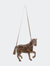 Horsie In Light Brown Upcycled Patina Leather