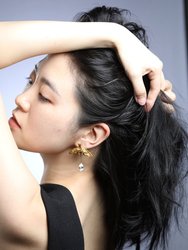 Kawasemi Asymmetrical Earrings