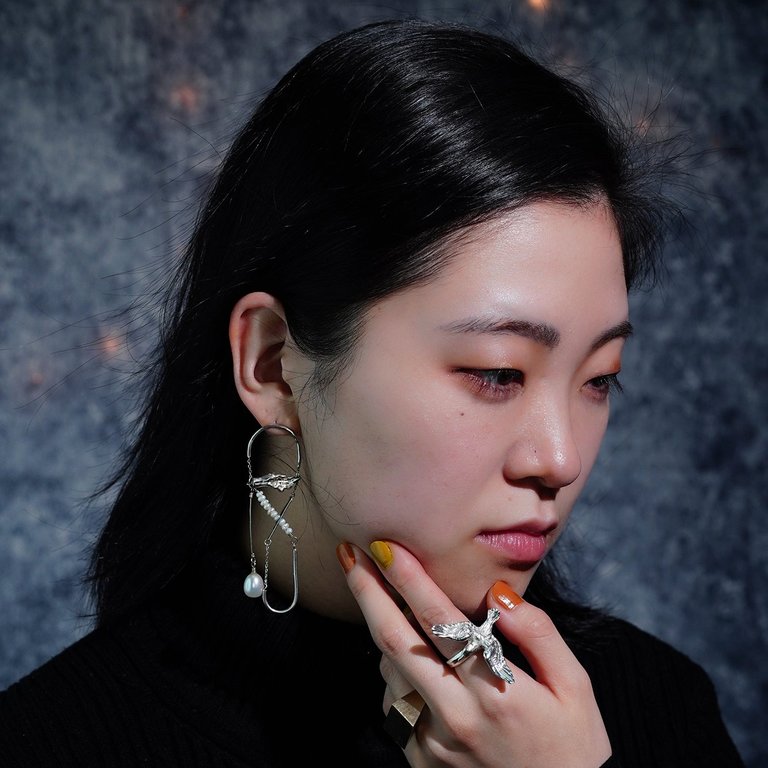 Osaka Asymmetric Statement Earrings