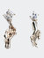 Te Asymmetric Earrings - Silver