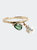 Uji Ring In 14K Solid Gold, Tourmaline And Baroque Pearls - Gold