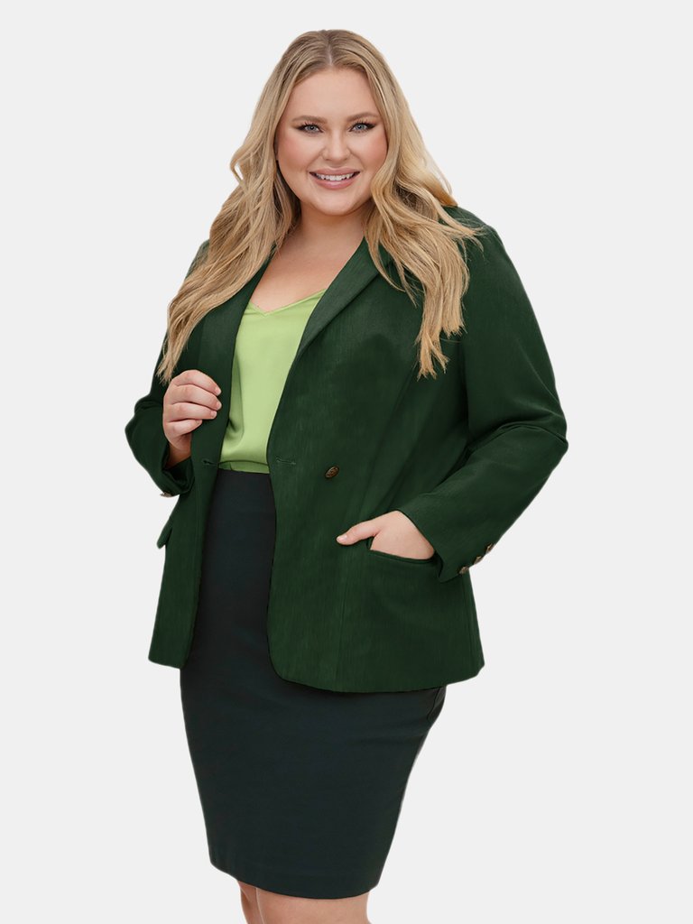 Charmeuse Blazer - Green