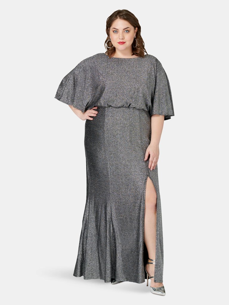 Doleman Shimmer Dress - Silver