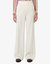 Plata Full Leg Side Zip Crepe Pant - Wool White