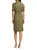 Spicco Dress In Khaki Denim