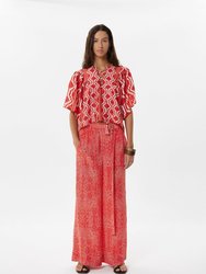 Moldes Margaux Pants - Coral Shibori