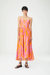 Tartagal Maive Midi Dress (Final Sale) - Orange Pink Print 2