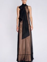 Easha Dress - Black-Nude